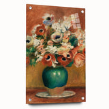 Impressionism Wall Art - Vibrant Floral Bouquet - Renoir Flower Vase Print