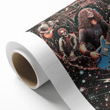 Foo Fighters Retro Wall Art - Vintage Cosmic Concert Poster