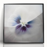 Framed abstract floral wall art in shades of black and white, showcasing intricate designs with a modern aesthetic, perfect for contemporary home decor.