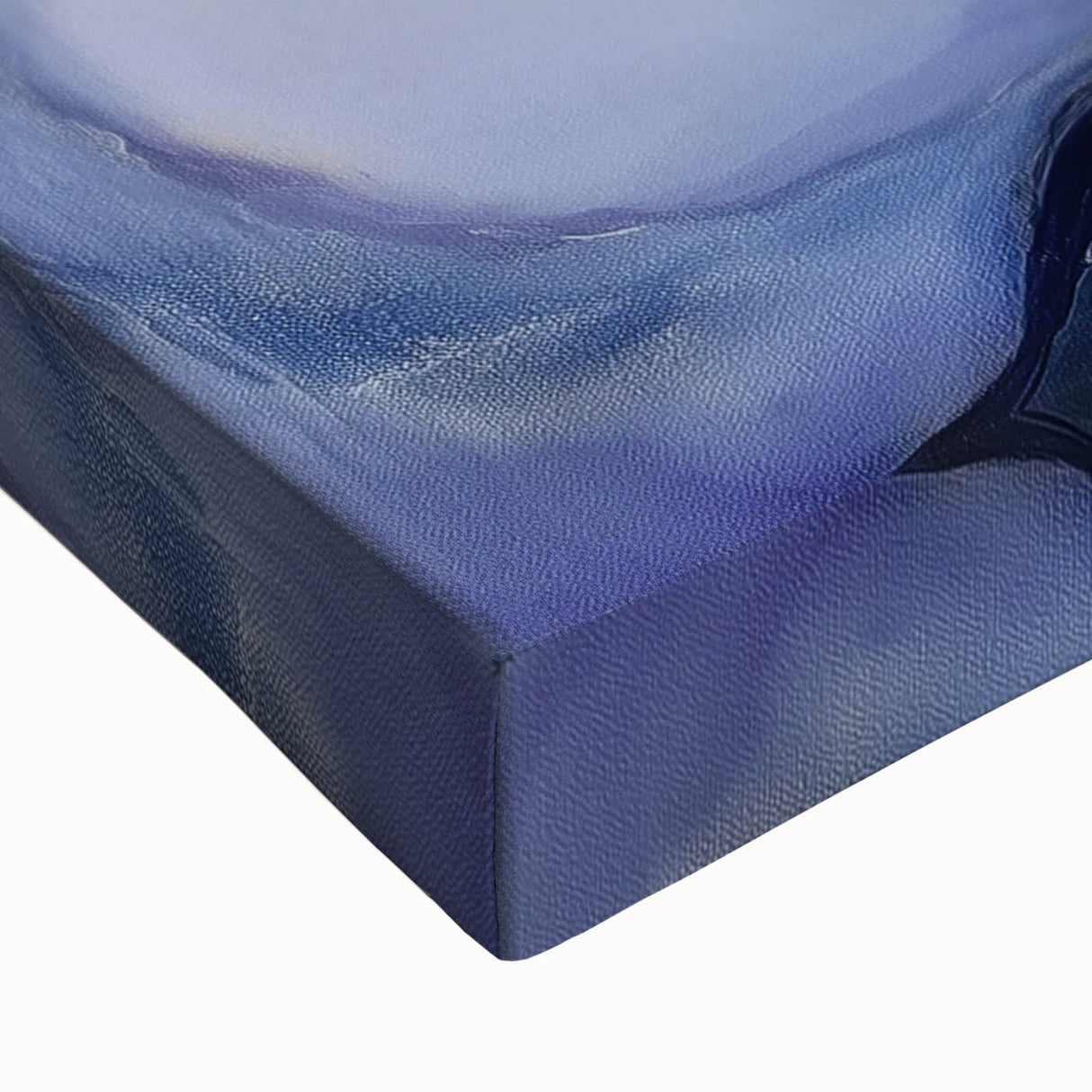 Fluid Abstract Wall Art – Violet, Navy & Gold Stone-Inspired Design