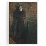 Expressionist Wall Art - Lady in Black by Edvard Munch