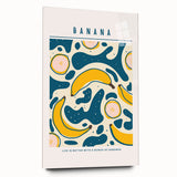 Large abstract wall art featuring an array of fruits in vibrant colors on acrylic glass.