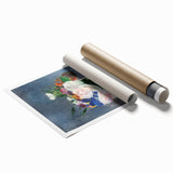 Impressionism Wall Art - Floral Bouquet in Crystal Vase - Manet's Flower Art Print