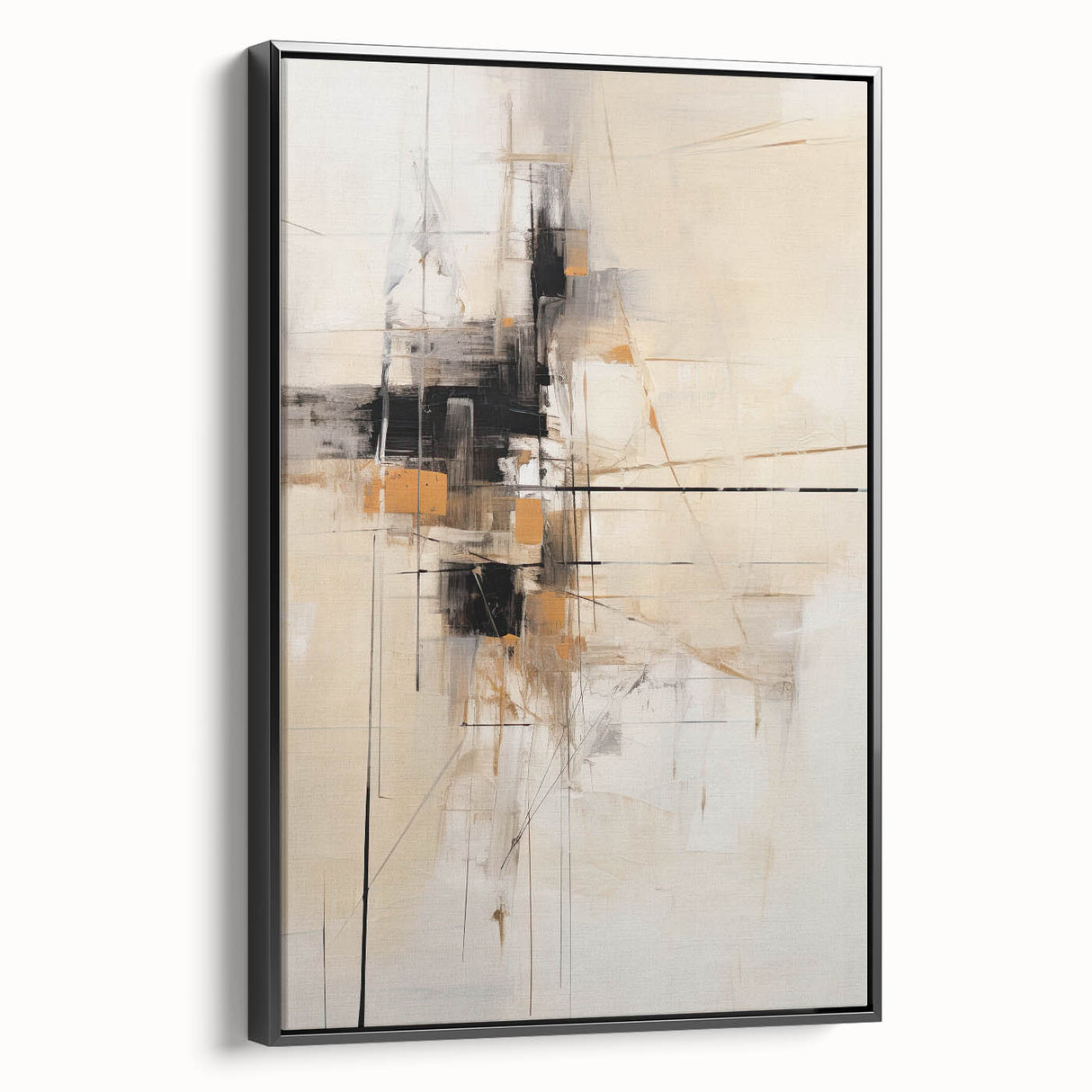 Modern Dining Room Art - Beige & Black Framed Dining Room Prints