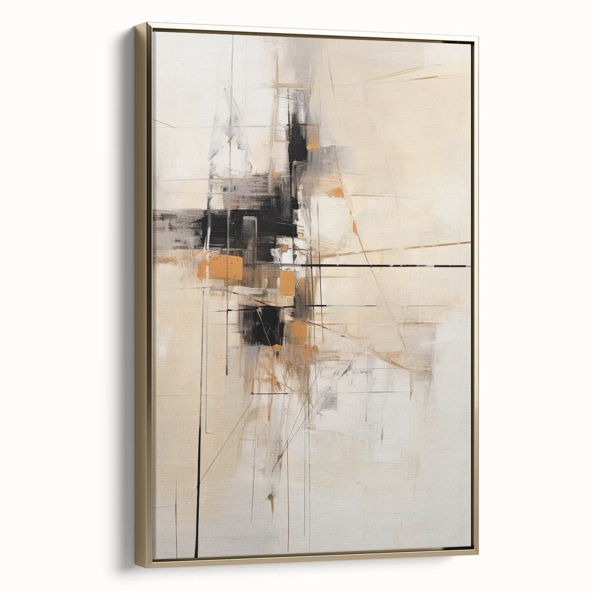 Modern Dining Room Art - Beige & Black Framed Dining Room Prints