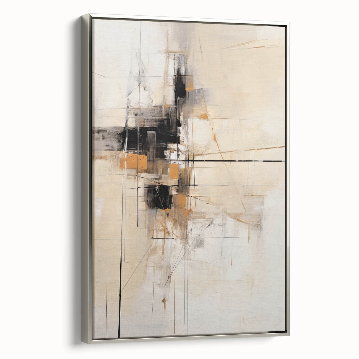 Modern Dining Room Art - Beige & Black Framed Dining Room Prints