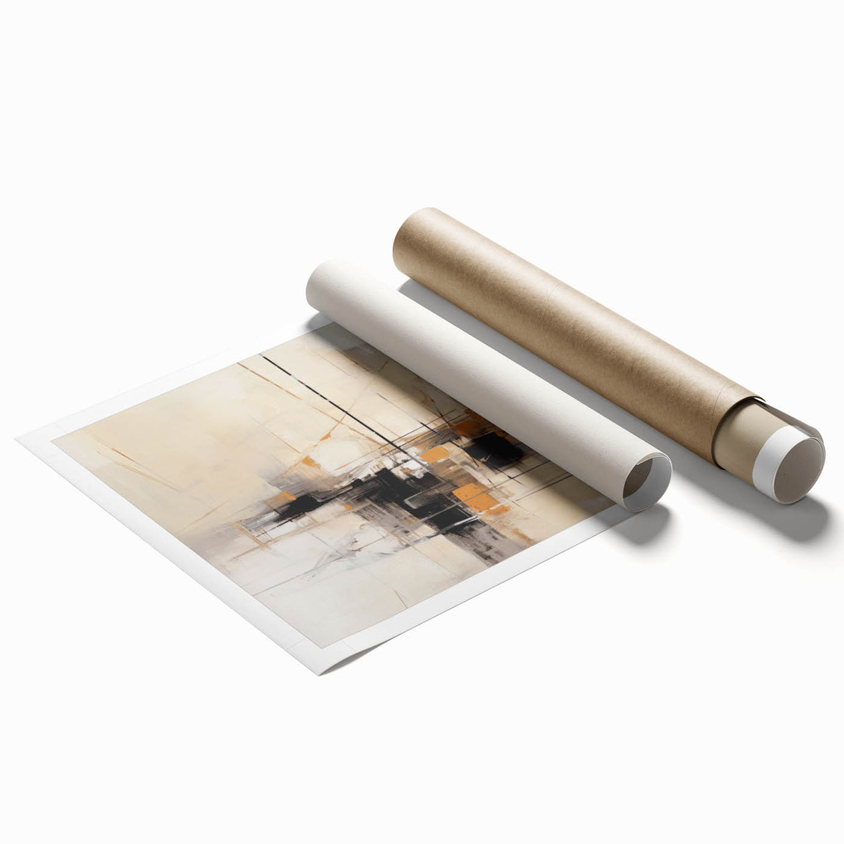 Modern Dining Room Art - Beige & Black Framed Dining Room Prints