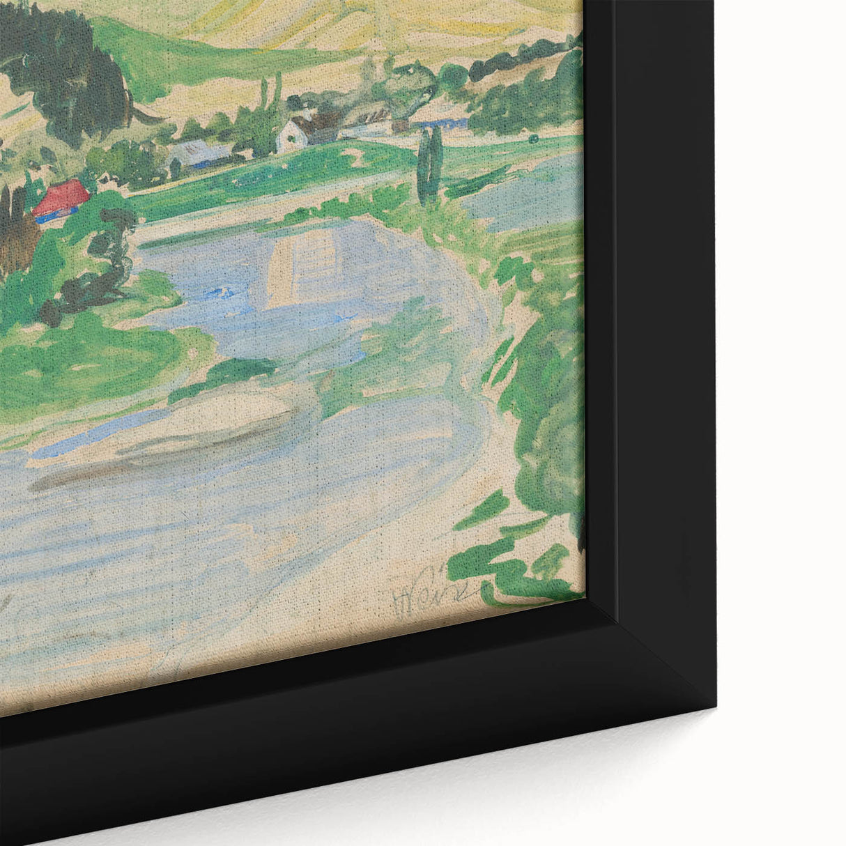 Expressionist Landscape Art on Canvas - Modern Expressionism Wall Decor