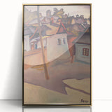 Modern Wall Art - Scenic Village Landscape - Unique Gypsy Camp Print