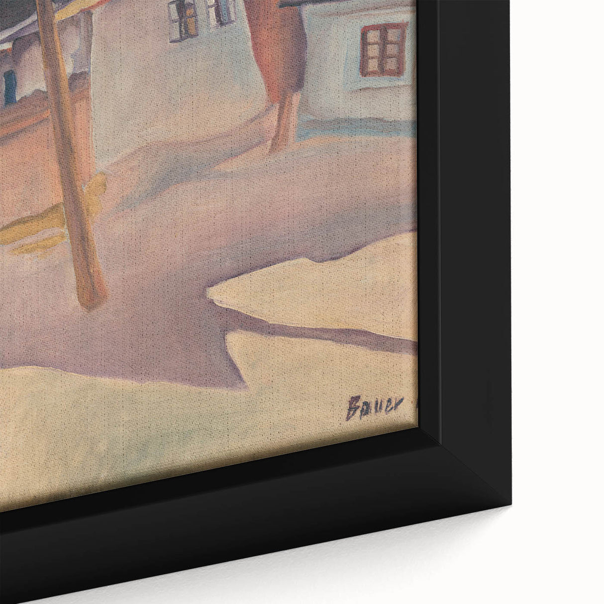 Modern Wall Art - Scenic Village Landscape - Unique Gypsy Camp Print