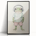 Cool Frog Nursery Wall Art - Baby Room Decor & Kids Room Art Prints