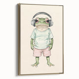 Cool Frog Nursery Wall Art - Baby Room Decor & Kids Room Art Prints