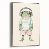 Cool Frog Nursery Wall Art - Baby Room Decor & Kids Room Art Prints