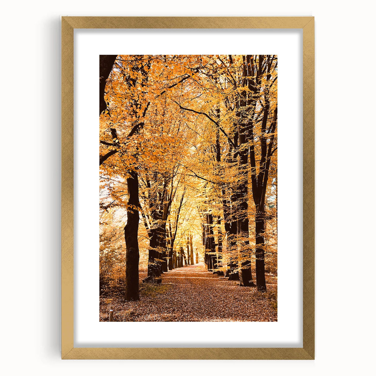 Extra large abstract art print featuring textured autumnal hues on a framed canvas, ideal for living room decor.