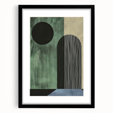 Acrylic Dining Room Artwork - Geometric Canvas Art for Dining Area
