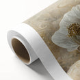 Abstract floral wall art on rolled canvas showcasing vibrant colors and intricate patterns, ideal for modern home decor. Packaged securely in a cardboard tube for easy transport.