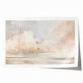 Abstract landscape wall art print showcasing vibrant colors and fluid shapes, rolled up for easy shipping in a protective cardboard tube, perfect for modern decor.
