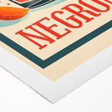 Art deco poster featuring a stylized cocktail glass in pastel shades on a rolled canvas, ideal for dining room wall art.
