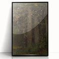 Impressionism Wall Art - Forest Interior Scene - Moody Woodland Art Print