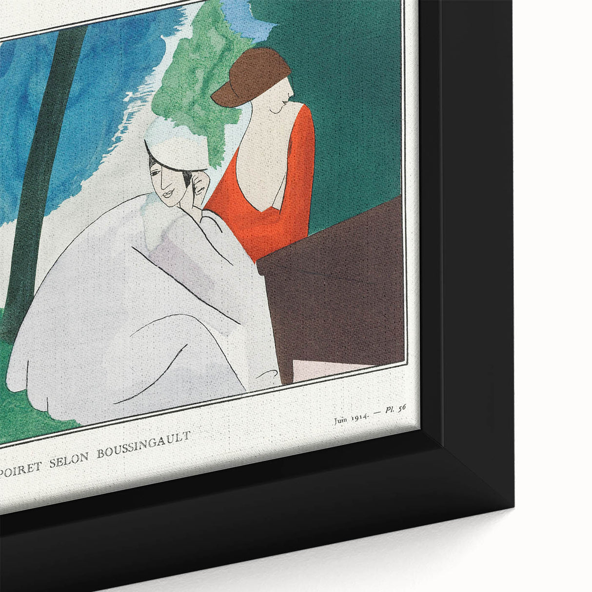 Vintage Fashion Plate - Modern Wall Art with Elegant 1914 Style