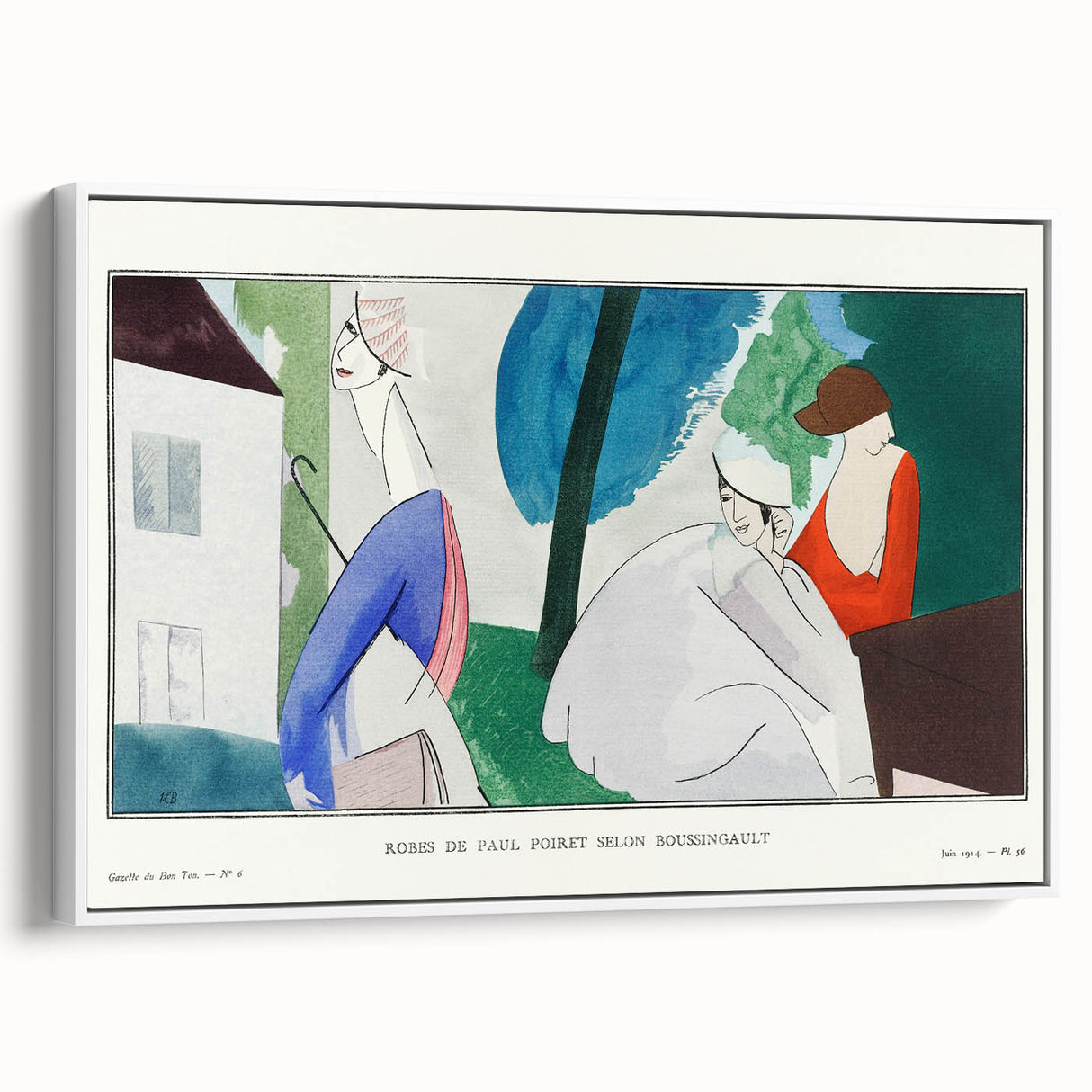 Vintage Fashion Plate - Modern Wall Art with Elegant 1914 Style