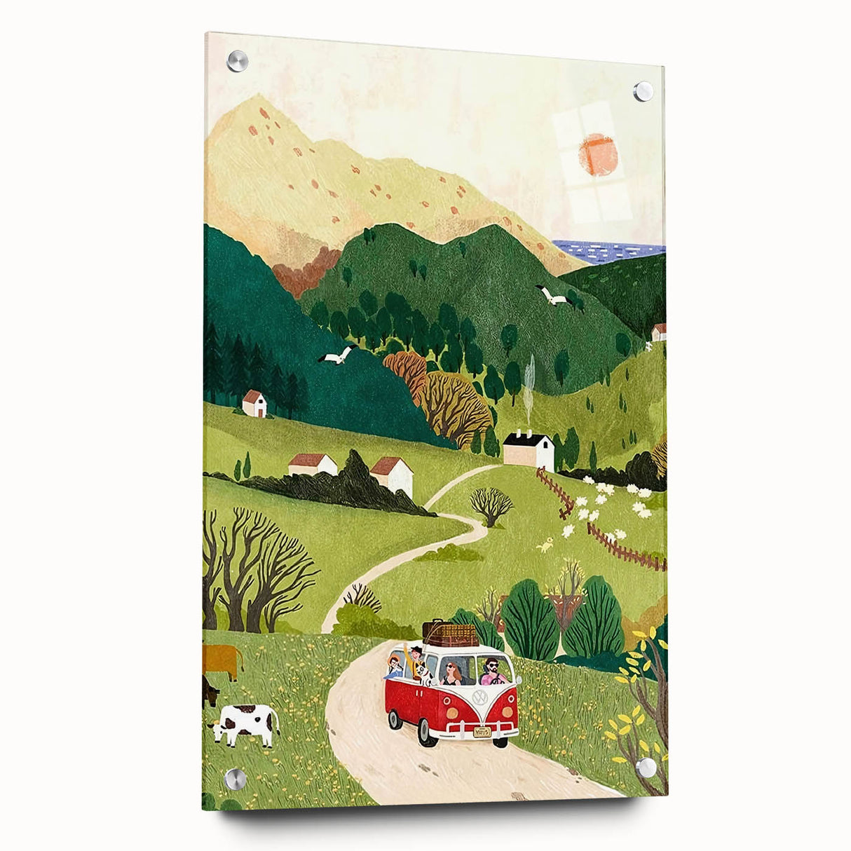 Adventure Boys Room Wall Art – Road Trip in Nature for Kids Rooms