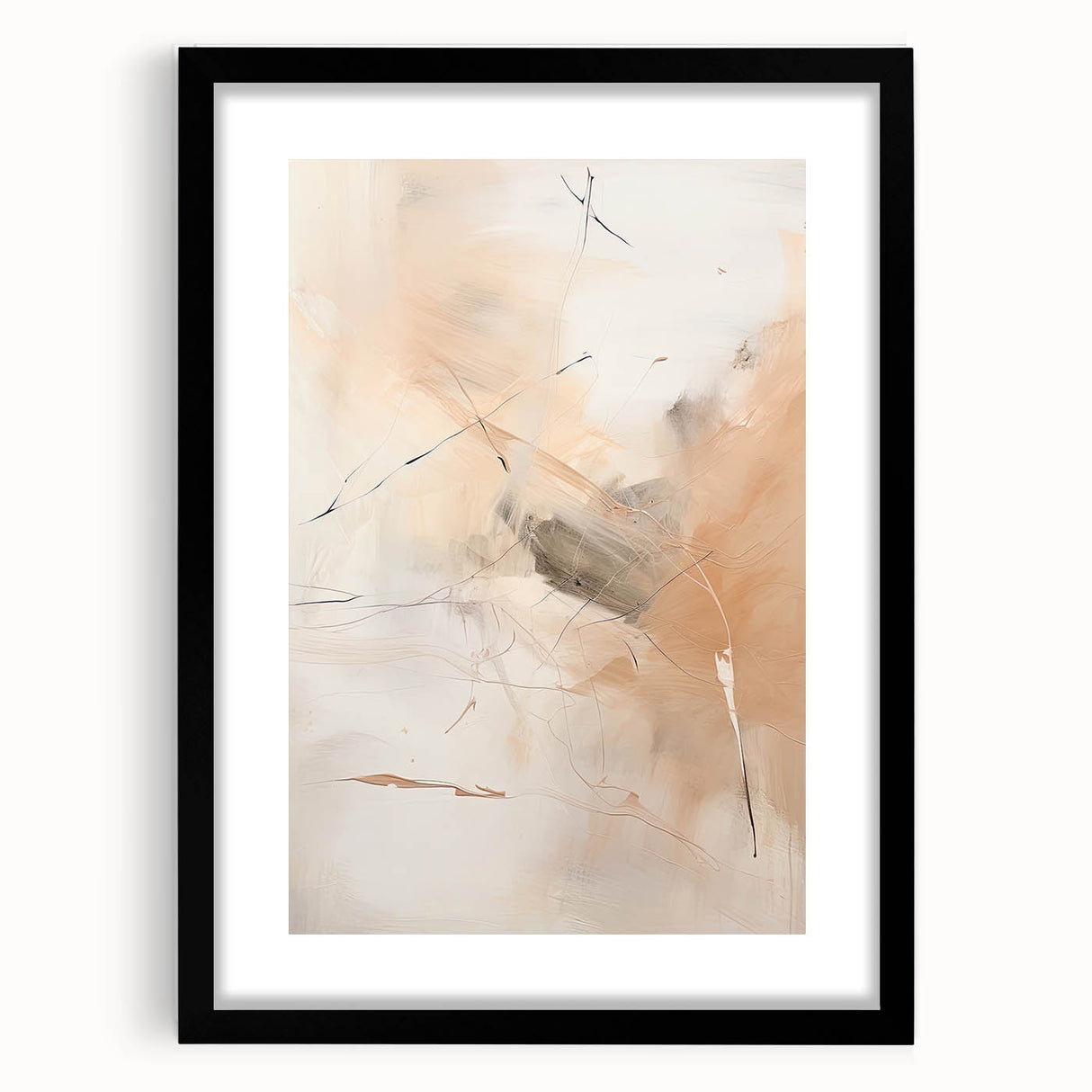 Framed Dining Room Prints - Elegant Abstract Dining Room Wall Art