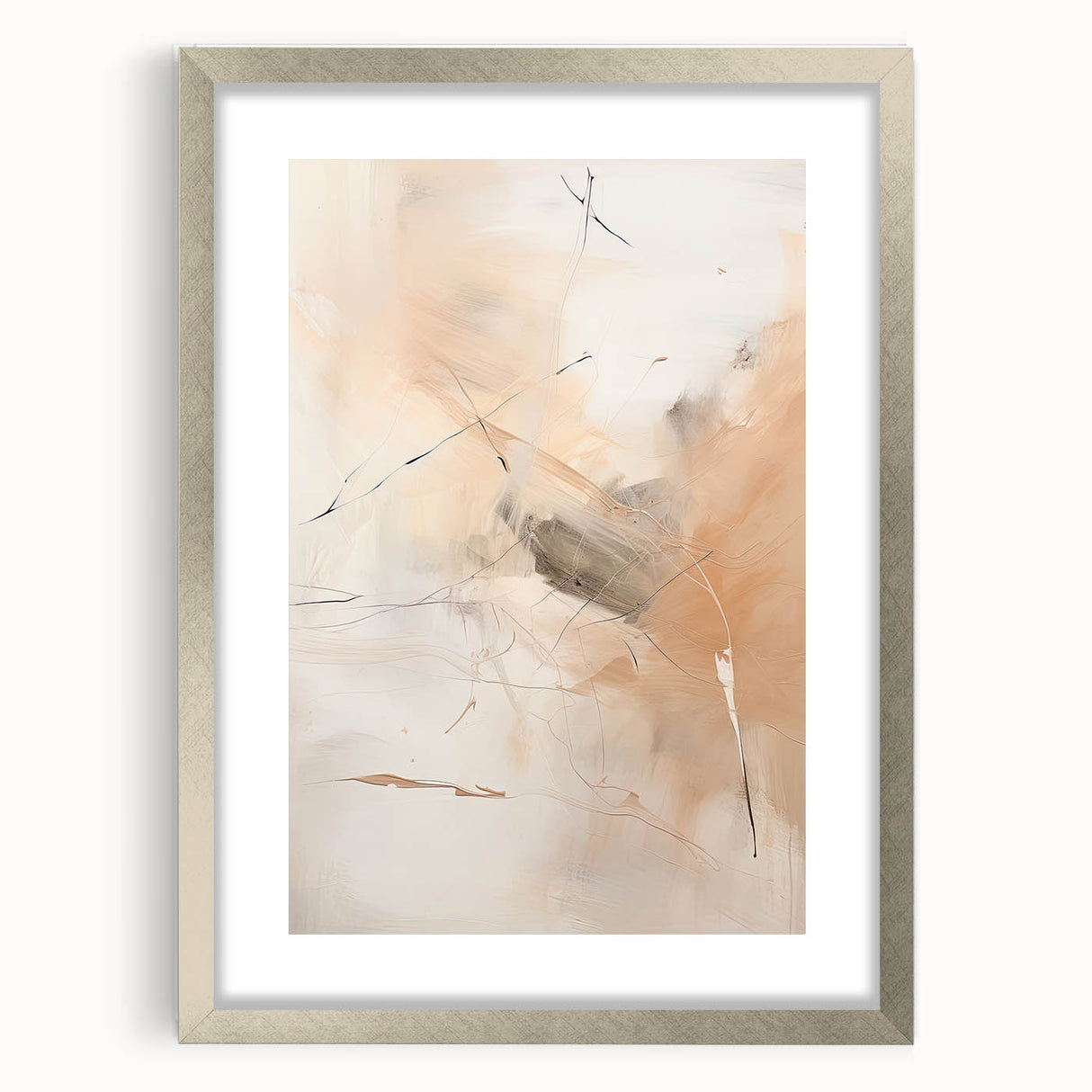 Framed Dining Room Prints - Elegant Abstract Dining Room Wall Art