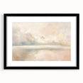 Abstract landscape wall art framed with a black mat, showcasing vibrant colors and intricate patterns, perfect for modern decor and adding a touch of elegance to any space.