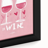 Extra large black wall art featuring colorful, textured food and drinks imagery on a framed canvas.