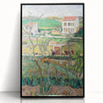 Modern Wall Art - Tranquil Rainy Landscape Scene - Nature Art Print