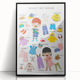 Clothing Educational Wall Art - Kids' Learning Poster