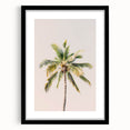 Abstract art print featuring vibrant summer hues on textured canvas, framed in black, ideal for living room decor.