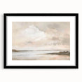 Abstract landscape wall art featuring vibrant colors in a black frame with a mat, showcasing a modern design ideal for contemporary home decor.