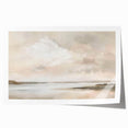 Abstract landscape wall art print showcasing vibrant colors and fluid shapes, rolled and ready for display, ideal for modern home decor.