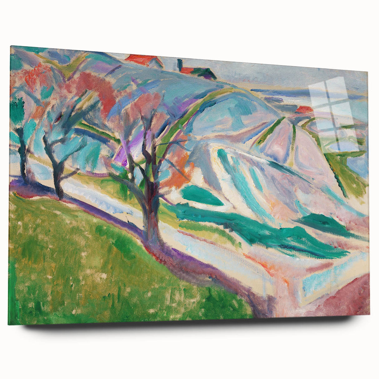 Edvard Munch's Expressionist Landscape - Abstract Wall Art Decor