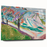 Edvard Munch's Expressionist Landscape - Abstract Wall Art Decor