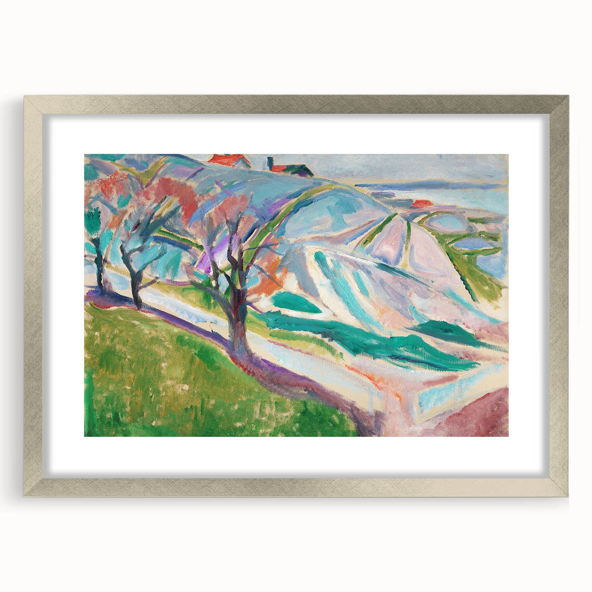 Edvard Munch's Expressionist Landscape - Abstract Wall Art Decor
