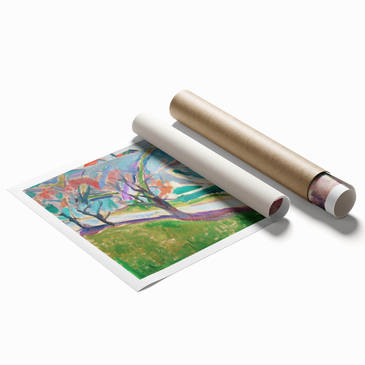 Edvard Munch's Expressionist Landscape - Abstract Wall Art Decor