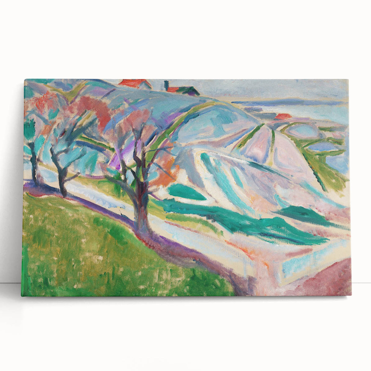 Edvard Munch's Expressionist Landscape - Abstract Wall Art Decor