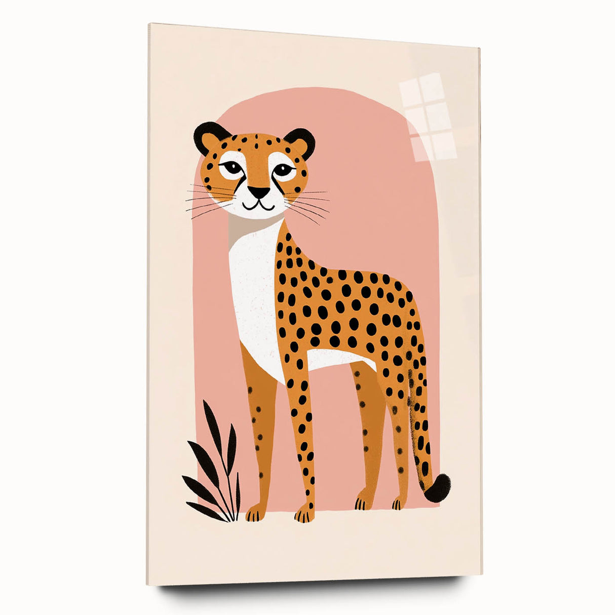 Contemporary Cheetah Illustration - Children's Wall Decor