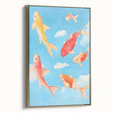Koi Fish Nursery Wall Art - Baby Room & Kids Room Decor