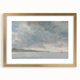 Romanticism Art Coastal Scene with Cliffs - Historical Romantic Canvas