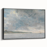Romanticism Art Coastal Scene with Cliffs - Historical Romantic Canvas