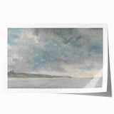 Romanticism Art Coastal Scene with Cliffs - Historical Romantic Canvas