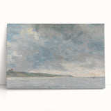 Romanticism Art Coastal Scene with Cliffs - Historical Romantic Canvas