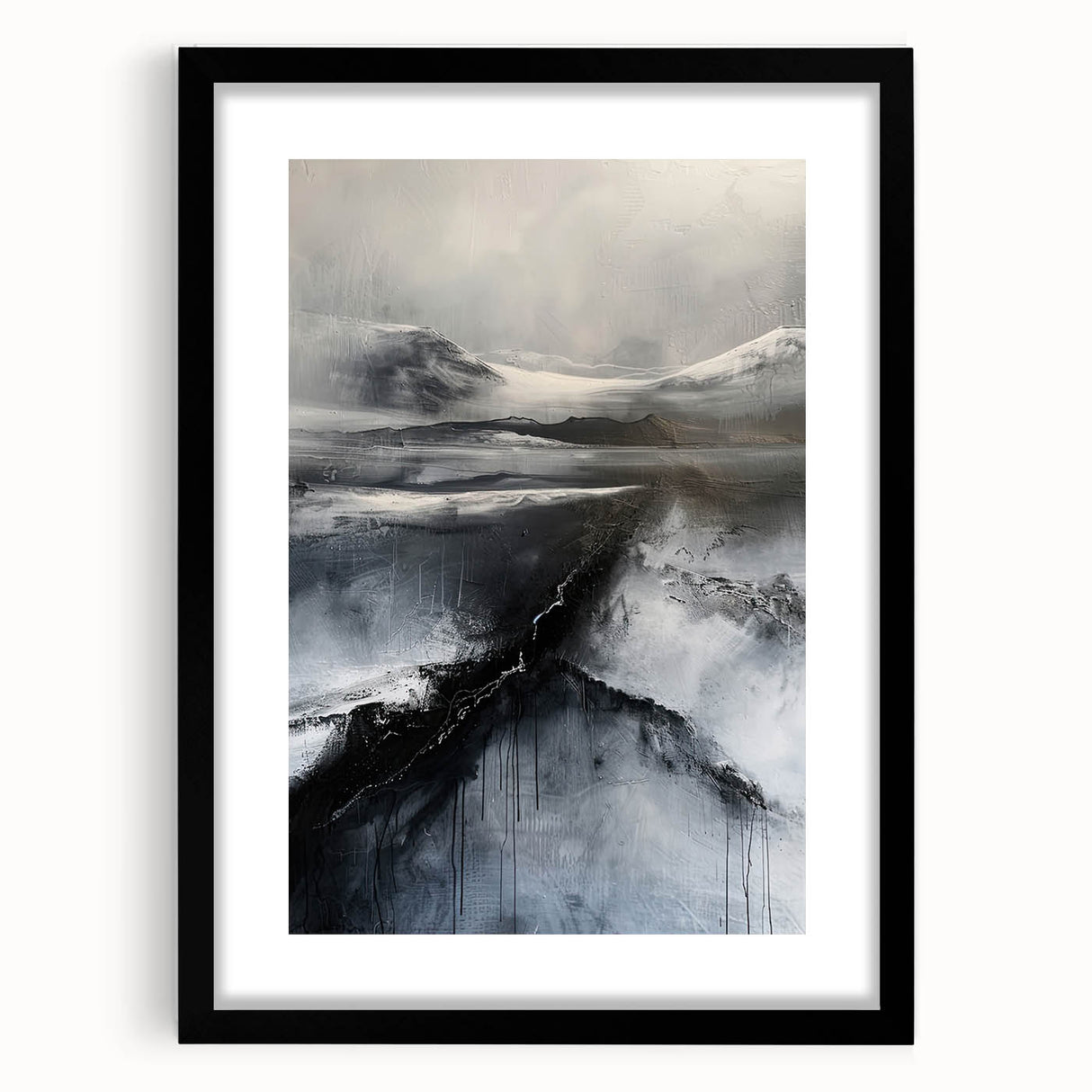 Modern Dining Room Wall Decor - Monochrome Canvas Art for Dining
