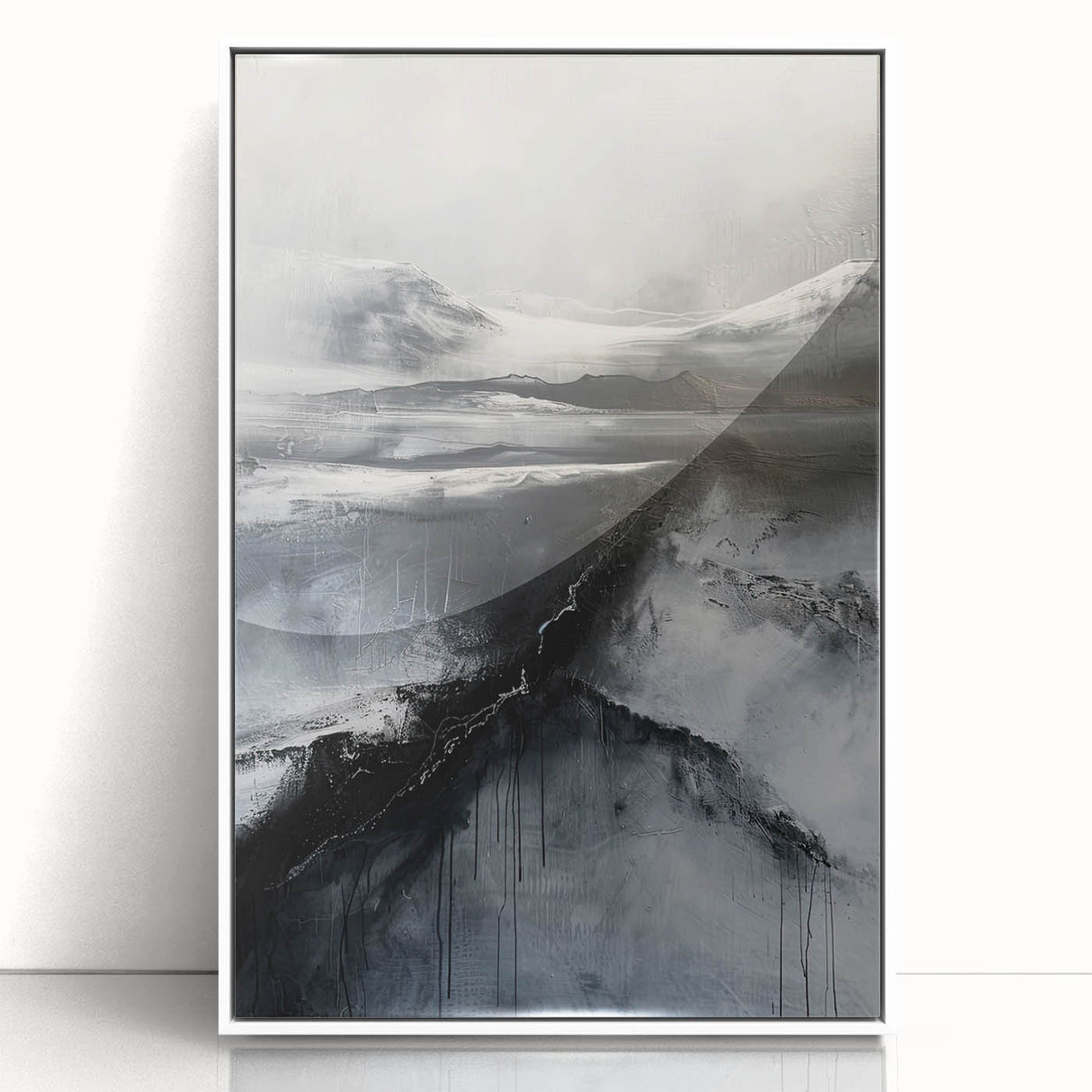 Modern Dining Room Wall Decor - Monochrome Canvas Art for Dining