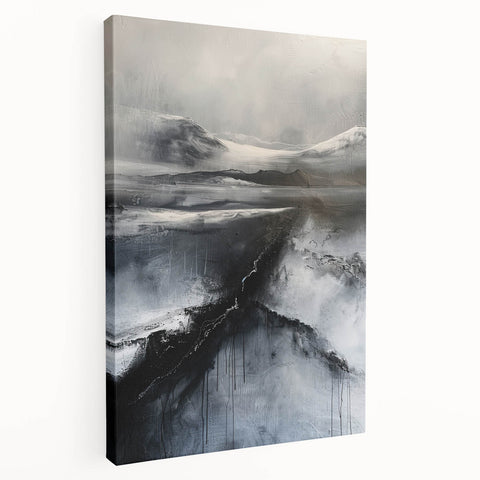 Modern Dining Room Wall Decor - Monochrome Canvas Art for Dining