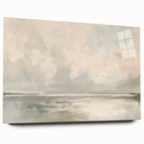 Abstract landscapes wall art displayed in a sleek acrylic frame, showcasing vibrant colors and fluid shapes, perfect for modern home decor. Ideal for enhancing living spaces with artistic flair.
